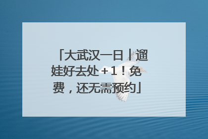 大武汉一日︱遛娃好去处＋1！免费，还无需预约