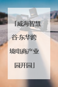 威海智慧谷·东华跨境电商产业园开园