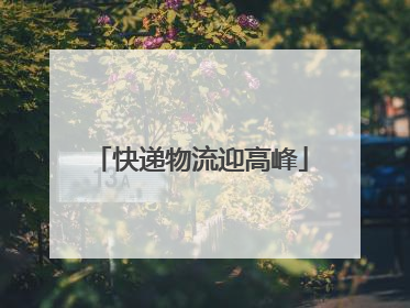 快递物流迎高峰