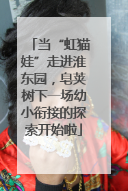 当“虹猫娃”走进淮东园，皂荚树下一场幼小衔接的探索开始啦