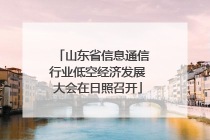 山东省信息通信行业低空经济发展大会在日照召开