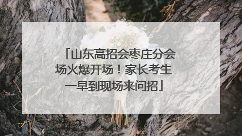 山东高招会枣庄分会场火爆开场！家长考生一早到现场来问招