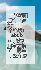张朝阳后悔“退货”！一个绝版Labubu，被胡润拿去换了一辆车，整车原价值上百万元