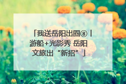 我送岳阳出圈⑧丨游船+光影秀 岳阳文旅出“新招”
