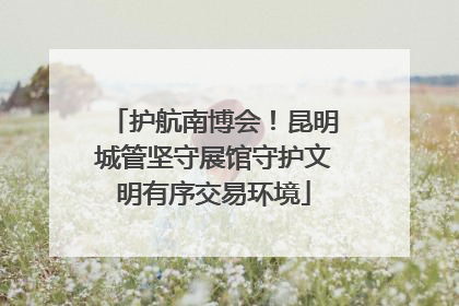 护航南博会！昆明城管坚守展馆守护文明有序交易环境