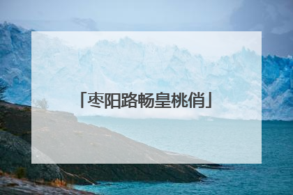 枣阳路畅皇桃俏