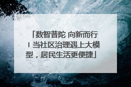 数智普陀 向新而行〡当社区治理遇上大模型，居民生活更便捷
