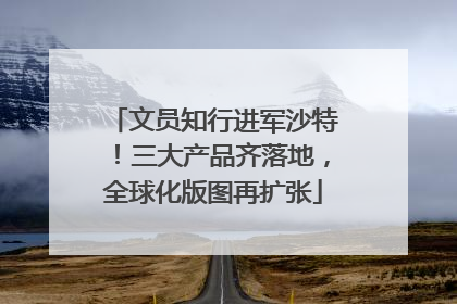 文员知行进军沙特！三大产品齐落地，全球化版图再扩张