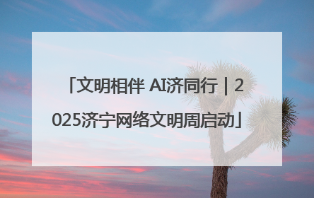 文明相伴 AI济同行｜2025济宁网络文明周启动
