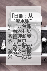 日照：从“流水账”到“云台账”看农村财务管理新变革，莒县——数字赋能激活乡村振兴“一池春水”