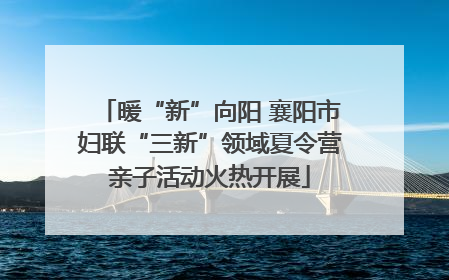 暖“新”向阳 襄阳市妇联“三新”领域夏令营亲子活动火热开展
