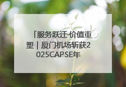 服务跃迁·价值重塑｜厦门机场斩获2025CAPSE年度峰会四项大奖