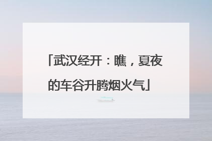 武汉经开：瞧，夏夜的车谷升腾烟火气
