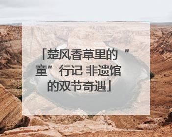 楚风香草里的“童”行记 非遗馆的双节奇遇