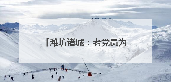 潍坊诸城：老党员为新党员佩戴并整理党徽 薪火相传促发展
