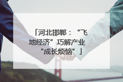 河北邯郸：“飞地经济”巧解产业“成长烦恼”