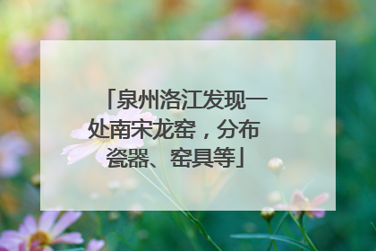 泉州洛江发现一处南宋龙窑，分布瓷器、窑具等