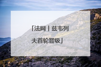 法网丨兹韦列夫首轮晋级