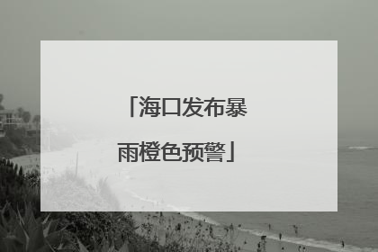 海口发布暴雨橙色预警