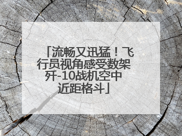 流畅又迅猛！飞行员视角感受数架歼-10战机空中近距格斗