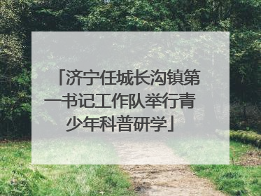 济宁任城长沟镇第一书记工作队举行青少年科普研学