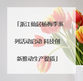 浙江仙居杨梅季系列活动启动 科技创新推动生产提质