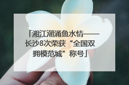 湘江潮涌鱼水情——长沙8次荣获“全国双拥模范城”称号