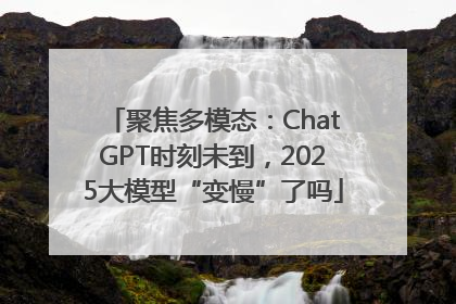 聚焦多模态：ChatGPT时刻未到，2025大模型“变慢”了吗