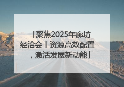 聚焦2025年廊坊经洽会丨资源高效配置，激活发展新动能