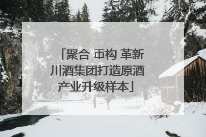 聚合 重构 革新 川酒集团打造原酒产业升级样本