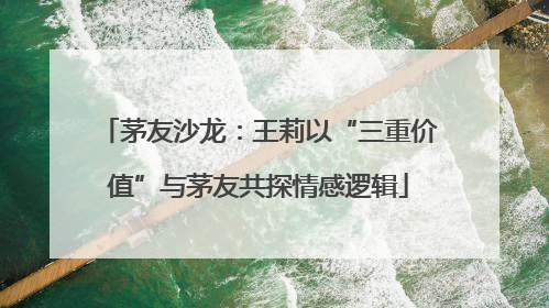 茅友沙龙：王莉以“三重价值”与茅友共探情感逻辑