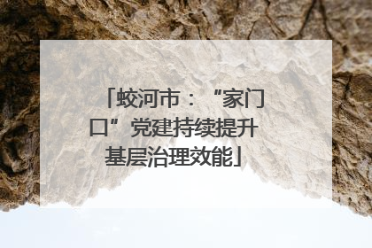 蛟河市：“家门口”党建持续提升基层治理效能