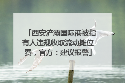 西安浐灞国际港被指有人违规收取流动摊位费，官方：建议报警