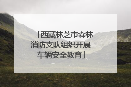 西藏林芝市森林消防支队组织开展车辆安全教育