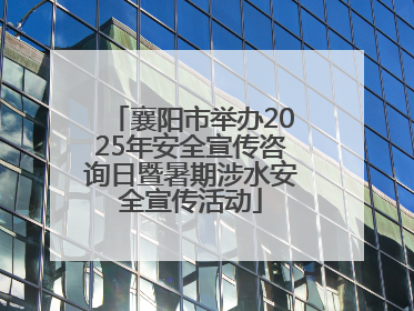 襄阳市举办2025年安全宣传咨询日暨暑期涉水安全宣传活动