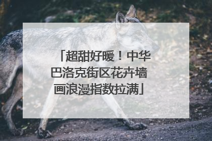 超甜好暖！中华巴洛克街区花卉墙画浪漫指数拉满