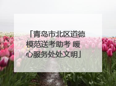青岛市北区道德模范送考助考 暖心服务处处文明