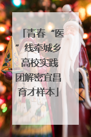 青春“医”线牵城乡 高校实践团解密宜昌育才样本