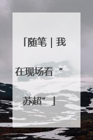 随笔｜我在现场看“苏超”