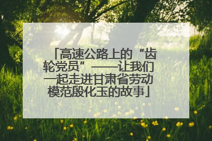 高速公路上的“齿轮党员”——让我们一起走进甘肃省劳动模范殷化玉的故事