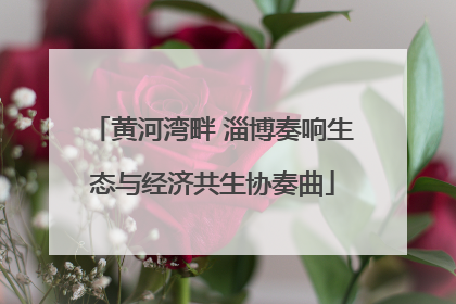 黄河湾畔 淄博奏响生态与经济共生协奏曲