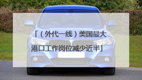 （外代一线）美国最大港口工作岗位减少近半