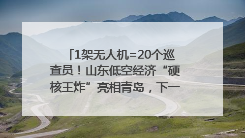 1架无人机=20个巡查员！山东低空经济“硬核王炸”亮相青岛，下一个万亿赛道藏在这里