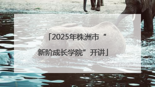 2025年株洲市“新阶成长学院”开讲