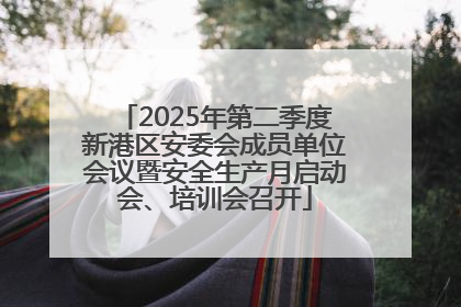 2025年第二季度新港区安委会成员单位会议暨安全生产月启动会、培训会召开