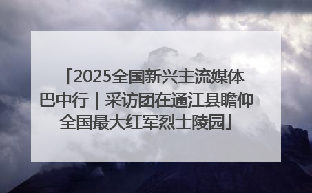 2025全国新兴主流媒体巴中行｜采访团在通江县瞻仰全国最大红军烈士陵园