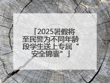 2025暑假将至民警为不同年龄段学生送上专属“安全锦囊”