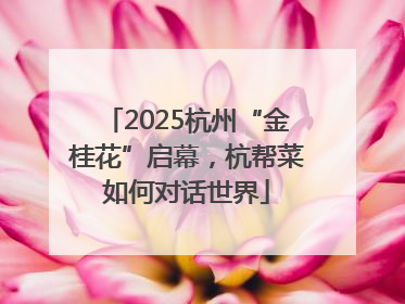 2025杭州“金桂花”启幕，杭帮菜如何对话世界