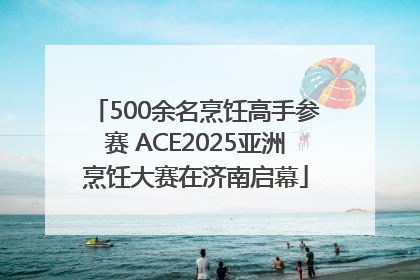 500余名烹饪高手参赛 ACE2025亚洲烹饪大赛在济南启幕